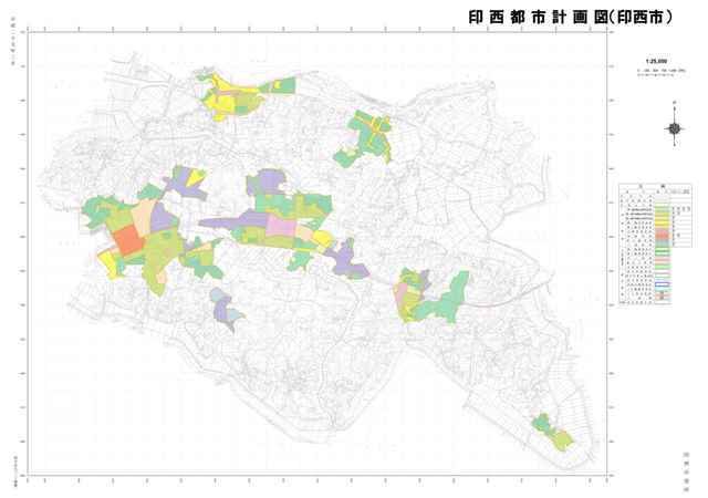 印西都市計画図