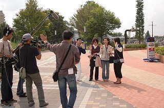 チバテレビ「おじゃまします！市町村街かどクイズ」撮影風景1