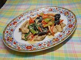 チンゲン菜と豚肉の中華風炒め物