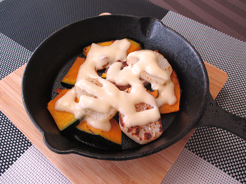 カボチャと長芋のチーズ焼き