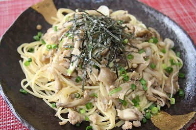 キノコの和風パスタ