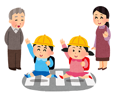 見守るイラスト