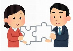 パズルのピースが合う